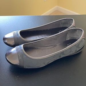 Coach Ballet Shoes - Like New - Gray/Silver Sz10